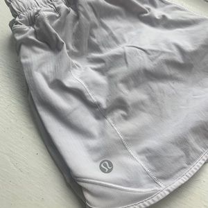 Lululemon white runners shorts